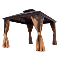 Outdoor aluminum alloy pavilion, courtyard, garden, villa, luxurious barbecue pavilion, European sty